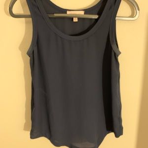 Navy Blue Sleeveless Blouse
